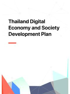 Thailand Digital Economy and Society Development Plan