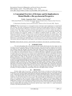 A Conceptual Overview of Deviance and Its Implication to ...