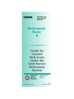 Retirement Facts 8 - opm.gov