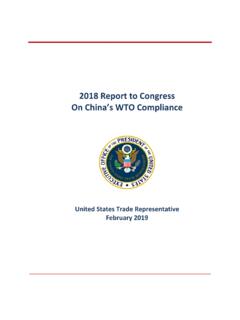 2018 Report to Congress On China’s WTO Compliance