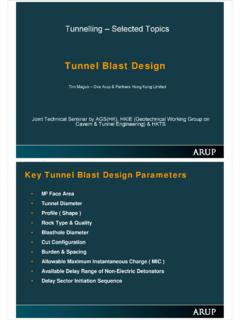 Tunnel Blast Design - hkieged.org