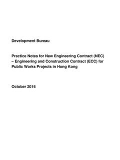 Development Bureau Practice Notes for New Engineering ...