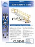 15F 1900 Maintenance Stand - Clyde Machines
