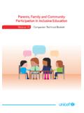Parents, Family and Community Participation in Inclusive …