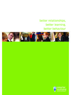 Better Relationships, Better Learning ... - Education Scotland
