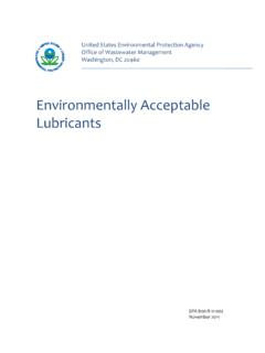 Environmentally Acceptable Lubricants