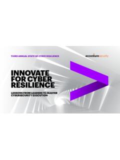 INNOVATE FOR CYBER RESILIENCE - Accenture