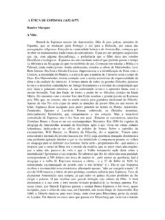 A &#201;TICA DE ESPINOSA (1632-1677) Ramiro Marques