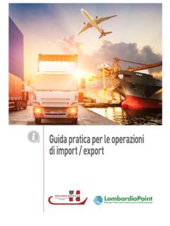 Guida pratica per le operazioni di import / export - MGlobale