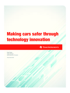 Making Cars Safer Through Technology …