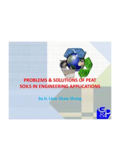 PROBLEMS SOLUTIONS OF PEAT SOILS IN ENGINEERING …