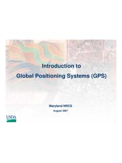 Introduction to Global Positioning Systems (GPS) - USDA
