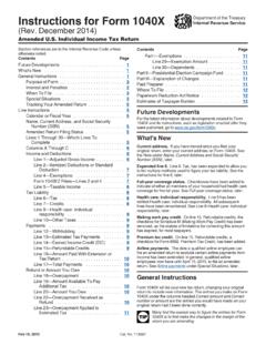 Instructions for Form 1040X (Rev. December ... - IRS tax forms