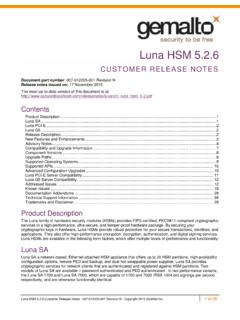 Luna HSM 5.2 CRN - securedbysafenet.com