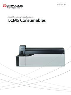 Liquid Chromatography Mass Spectrometry LCMS …