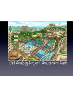 Cell Analogy Project :Amusement Park