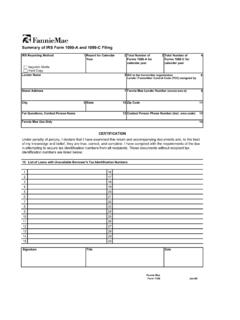 Summary of IRS Form 1099-A and 1099-C Filing (Form …
