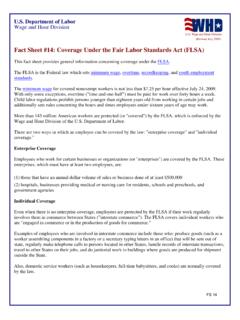 Fact Sheet #14: Coverage Under the Fair Labor Standards ...