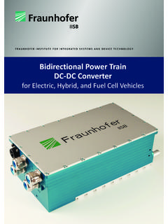 Bidirectional Power Train DC-DC Converter - Fraunhofer