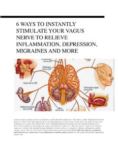 O 6 WAYS TO INSTANTLY STIMULATE YOUR VAGUS NERVE …