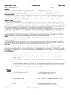 Matrix Home Care Consent Form Page 2 of 2 …
