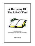 A Harmony Of The Life Of Paul - The NTSLibrary