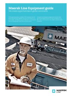 Maersk Line Equipment guide