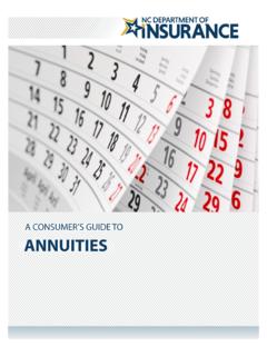 A CONSUMER’S GUIDE TO ANNUITIES - NCDOI - Home Page