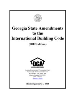 Georgia State Amendments to the International …