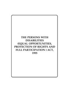 Persons with Disability Act 1995 - The National Trust