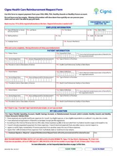 Cigna Health Care Reimbursement Request Form