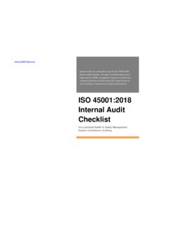 ISO 45001:2018 Internal Audit Checklist - ISO 9001 Help