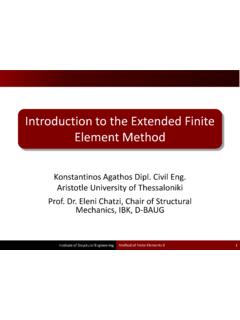 Introduction to the Extended Finite Element Method