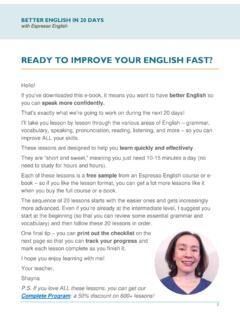 READY TO IMPROVE YOUR ENGLISH FAST?