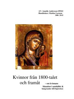 Kvinnor fr&#229;n 1800-talet - mattiaslarsson.se