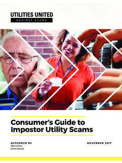 Consumer's Guide to Imposter Utility Scams - …