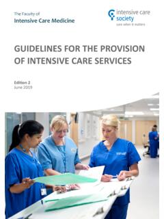 GUIDELINES FOR THE PROVISION OF INTENSIVE CARE …