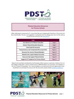 Physical Education Resources for Primary Schools