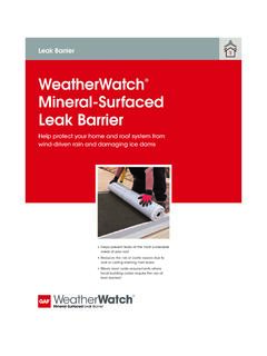 WeatherWatch Mineral-Surfaced Leak Barrier