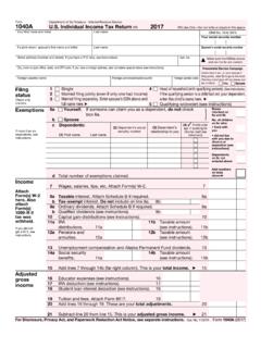 2017 Form 1040A - IRS tax forms