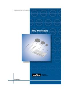 NTC Thermistors - Farnell