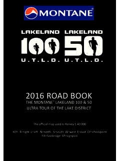 2016 ROAD BOOK - Lakeland 100