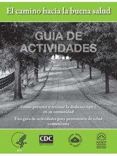 GUA DE ACTIVIDADES - Centers for Disease Control and ...