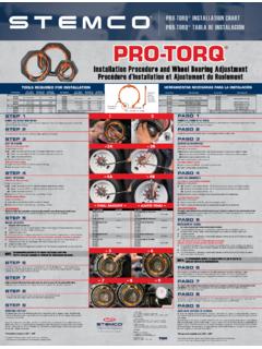 Installation Procedure and Wheel Bearing ... - STEMCO
