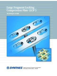 Large Fragment Locking Compression Plate (LCP&#174;) …