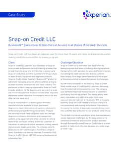 Snap-on Credit LLC - Experian