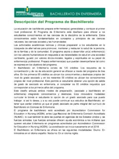 Descripci&#243;n del Programa de Bachillerato - metro.inter.edu