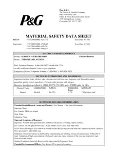 MATERIAL SAFETY DATA SHEET - whatsinproducts.com