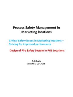 Process Safety Management in Marketing locations - OISD
