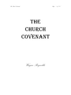 The Church Covenant - Independence Baptist Church